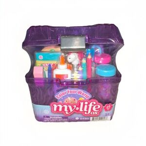 My Life as Color Your World Art Bin Play Set 26pcs. For 18" Doll NEW